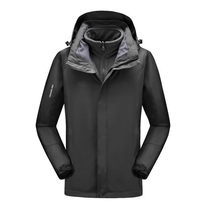 Ski Jacket Vetements De Ski Marque Blouson De Ski Gris Homme