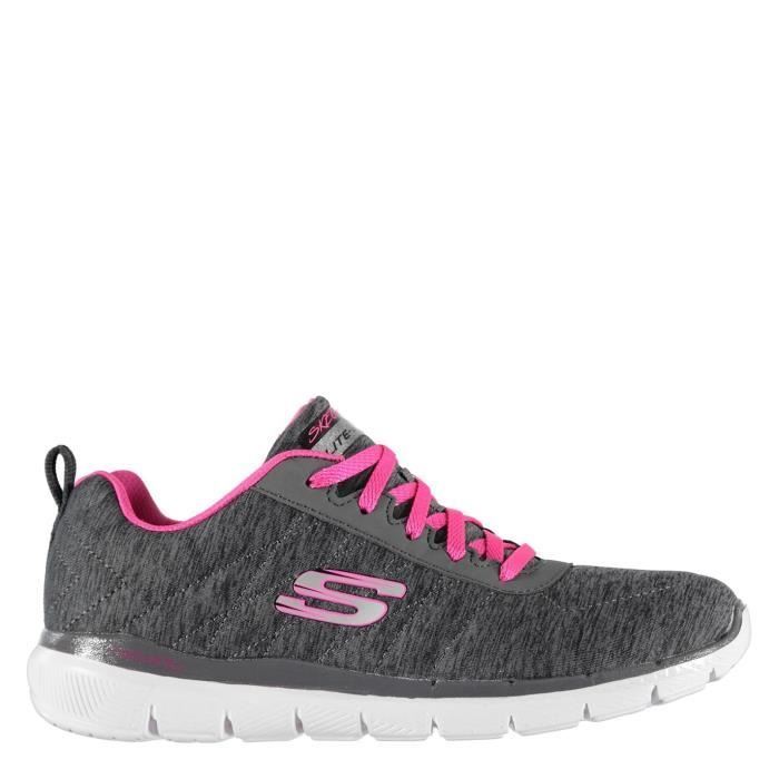 Skechers grise et rose store