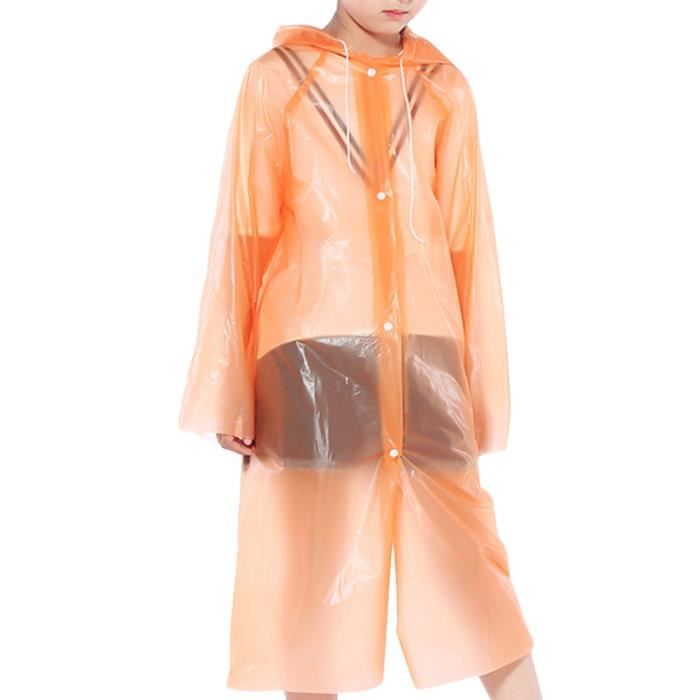Leddy Living Lot de 4 ponchos de pluie jetables ultra légers 40 g, cape, anti-pluie avec capuche coupe-vent, taille unique, homme, femme, enfant unisexe, multicolore