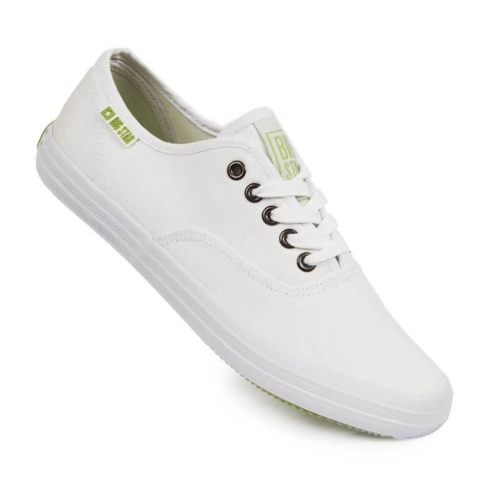 basket blanche etoile femme