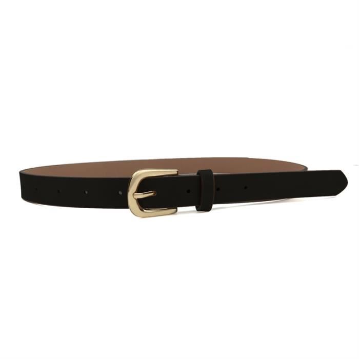 Ceinture Cargo Punk à Double Passe-fil - PU Fauve Avec Chaînes - Taille M