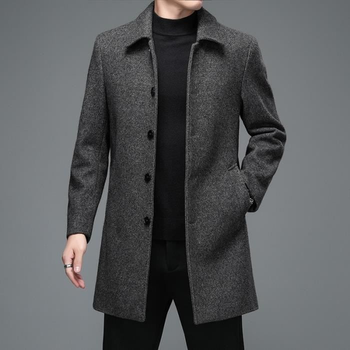 Manteau - caban,Vestes et manteaux d'hiver de haute qualit?� pour hommes,manteaux d'affaires 