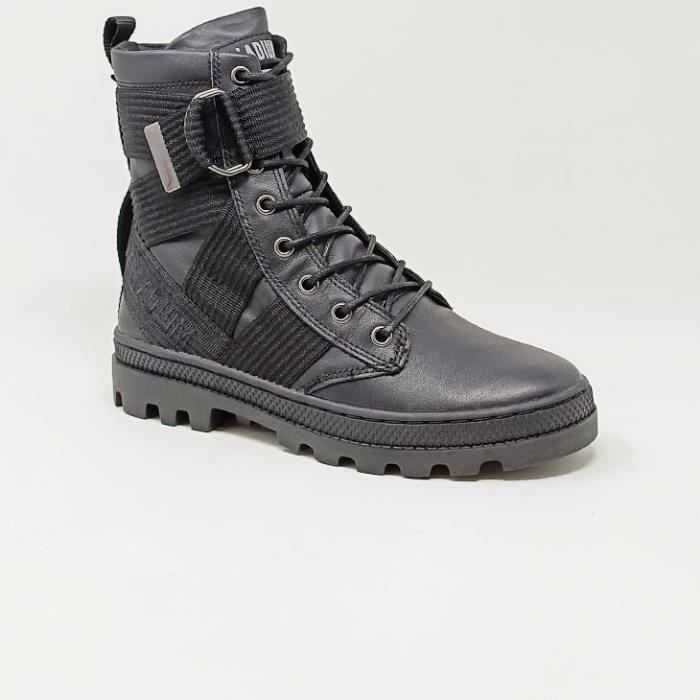 Boots palladium cuir best sale femme