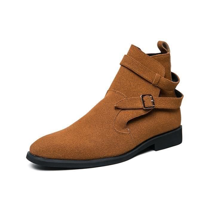 Semelle Intérieure En Cuir Bravo - Broderie Tribale Marron - Pour Mocassins/chaussures Hommes