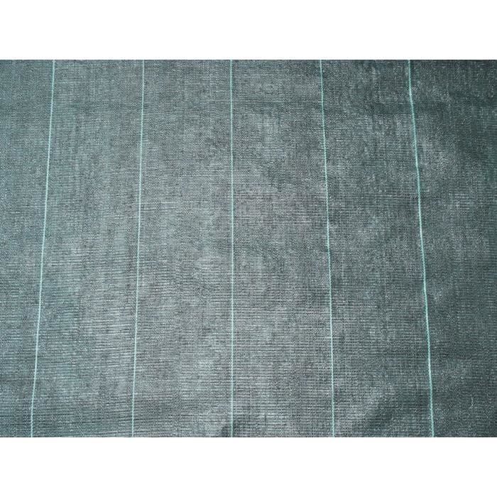 Toile de paillage paysages noire 420 x 5 m traité anti UV 100 g/m² - Bâche de sol anti mauvaises herbes