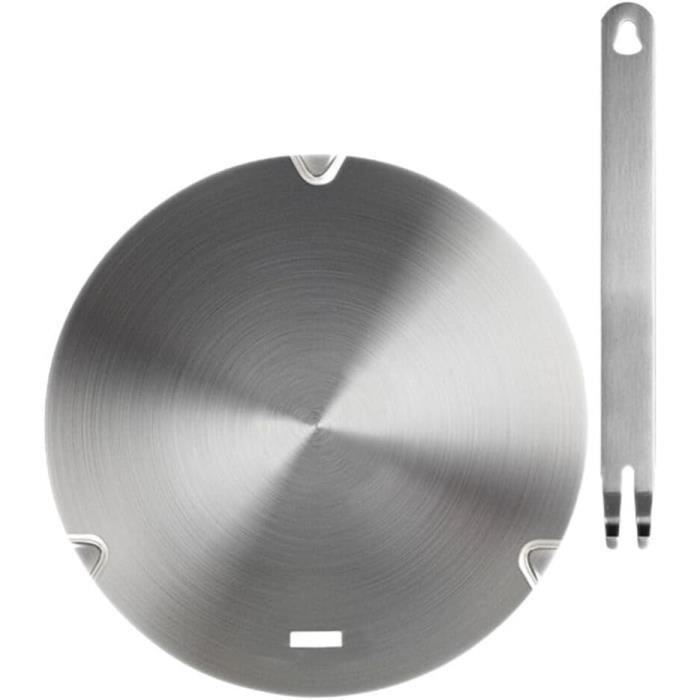 Plaque Conductrice Chaleur Universelle Ronde - Diffuseur Induction Inox Pour Cocotte Poêle, Cuisson Uniforme