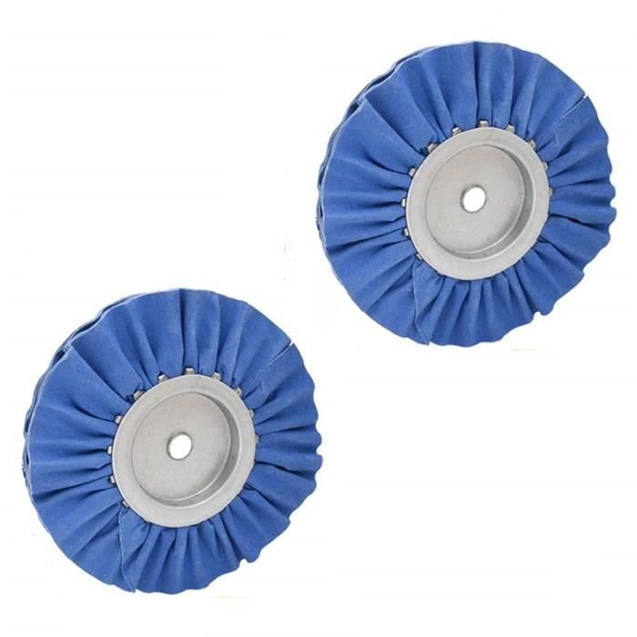 Roue De Polissage En Coton 200 Mm (8"), Alésage 20 Mm - 66 Plis, Pour Outils De Meulage, Refroidissement Optimal