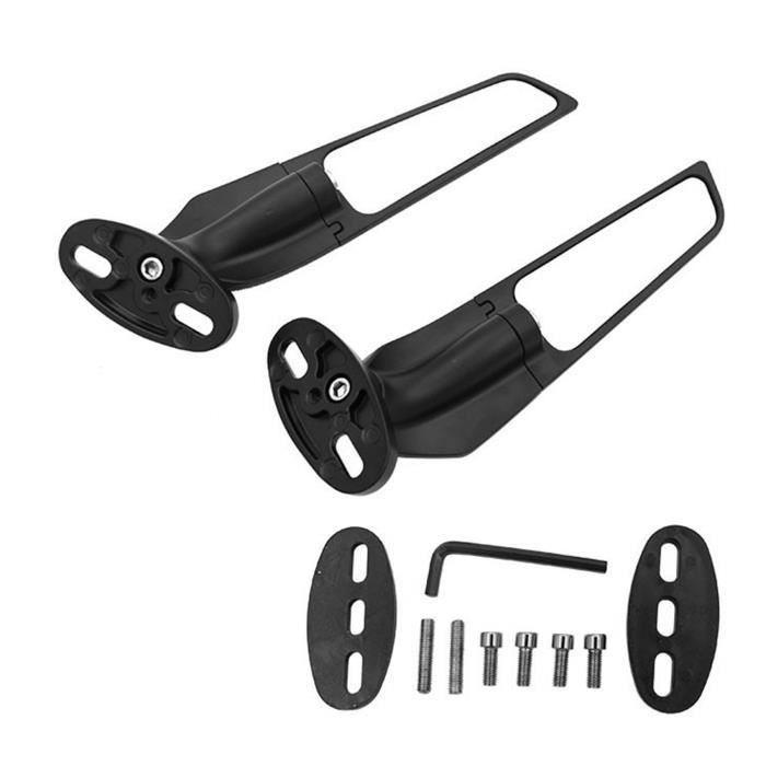 RéTroviseurs de Moto ModifiéS Aile de Vent RéTroviseur Rotatif RéGlable pour YAMAHA R15 R25 R3 R1 R1S R6 R6S V2 V3
