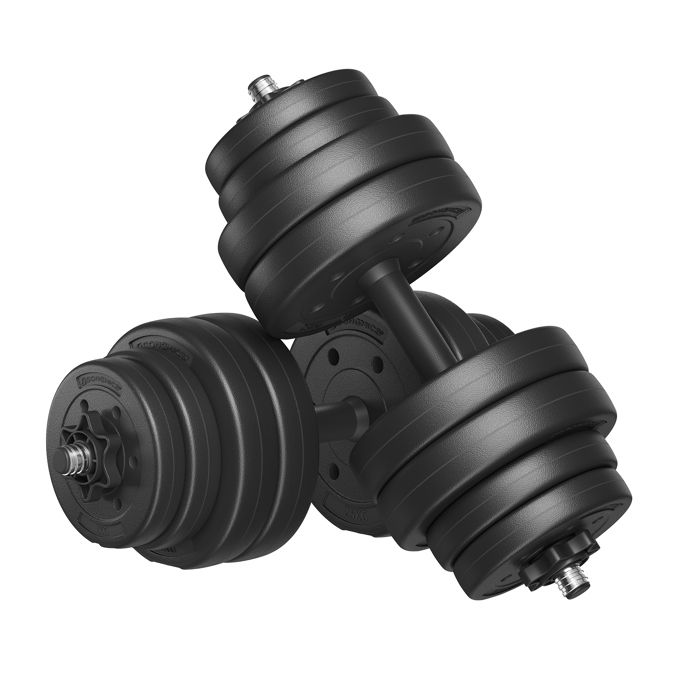 Haltères Musculation Poids Ajustable SONGMICS - 30 kg - Noir
