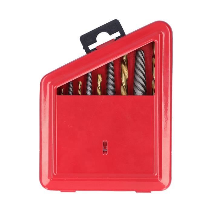 13PCS Jeu de extracteur d'écrous douille∣Coffret de douille extracter de boulon arrondi∣extracteurs de vis à tête hexagonale∣Extracteur du Goujon Endommagé Matériau 8-19mm 13 tailles