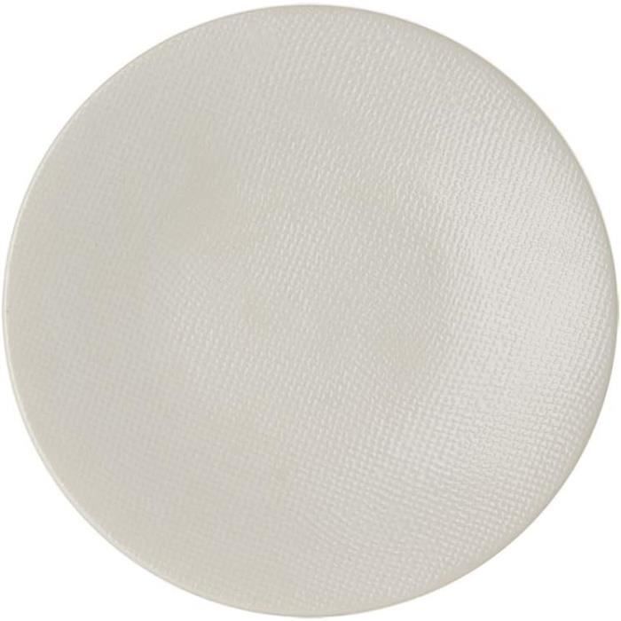 Assiettes à Dessert Dune 21 Cm - Lot De 6, Effet Martelé, Design Moderne, Lavables Au Lave-vaisselle