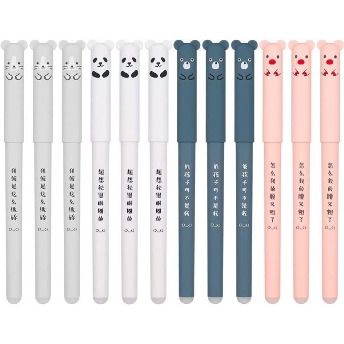 TURYYUER Stray Kids Merch Stray Kids Lot de 24 stylos – 6 designs Skzoo différents, 4 stylos par design, parfait pour les fans de Kpop