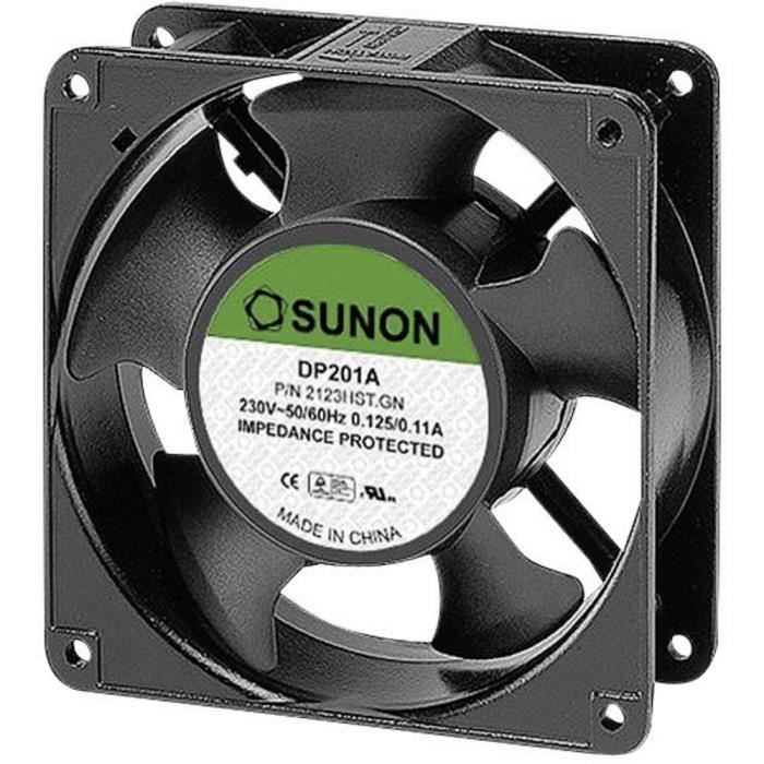 Ventilateur axial - SUNON - DP201A2123HST.GN - 230 V/AC - 177 m³/h - 120 x 120 x 38 mm - Sunon