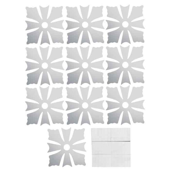 32 Pcs Miroir Stickers Muraux Autocollants Pour Miroirs Les