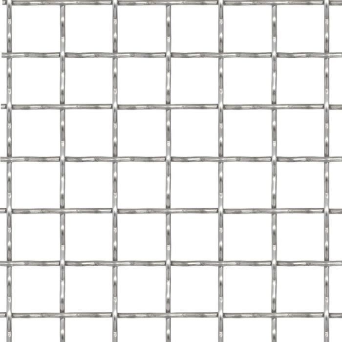Festnight Panneau de Grillage Serti Acier Inoxydable 100x100 cm 11x11x2mm