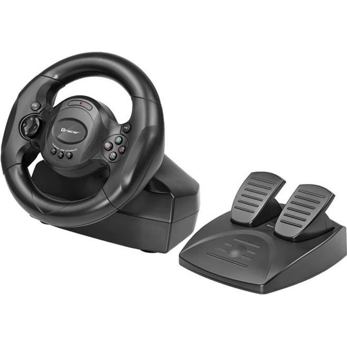 Volant De Jeu Pour Volant PS4 Plug And Play Game Driving Volante PC 180 °  USB, Avec Pédale De Changement De Vitesse, Adapté Pour Windows PC/PS4