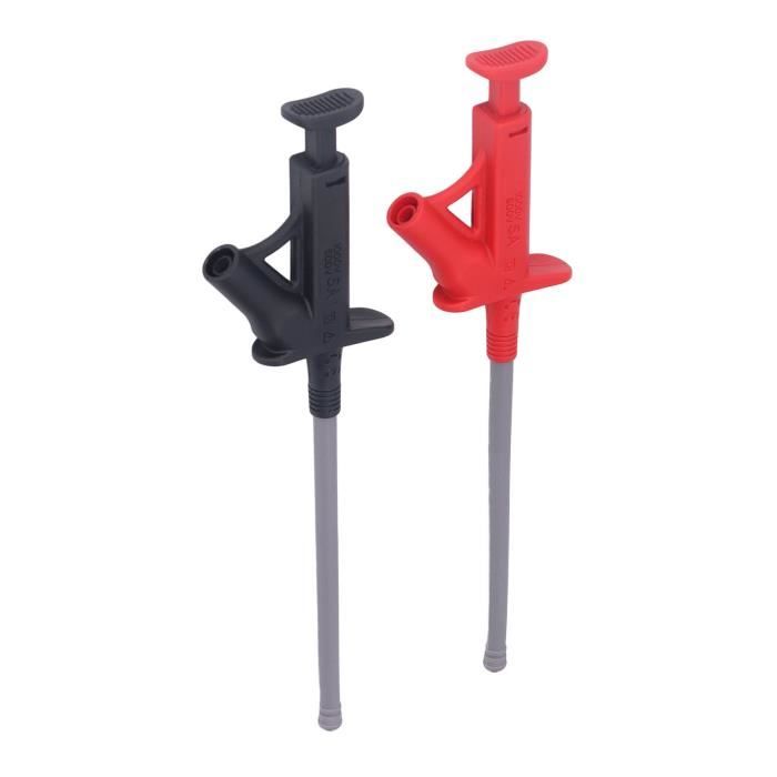 Clip De Crochet De Test, Pince Pour Un Crochet De Test Flexible, Clip De Crochet De Test Multimètre, Crochets électriques, Accessoires Multimètres De Test électronique IC Grabber