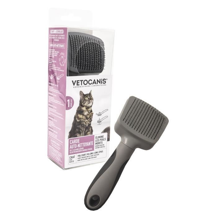 Vetocanis Brosse Carde Retractable Et Autonettoyante Pour Chat Cdiscount Animalerie Vetocanis Brosse Carde Retractable Et Autonettoyante Pour Chat Cdiscount Animalerie