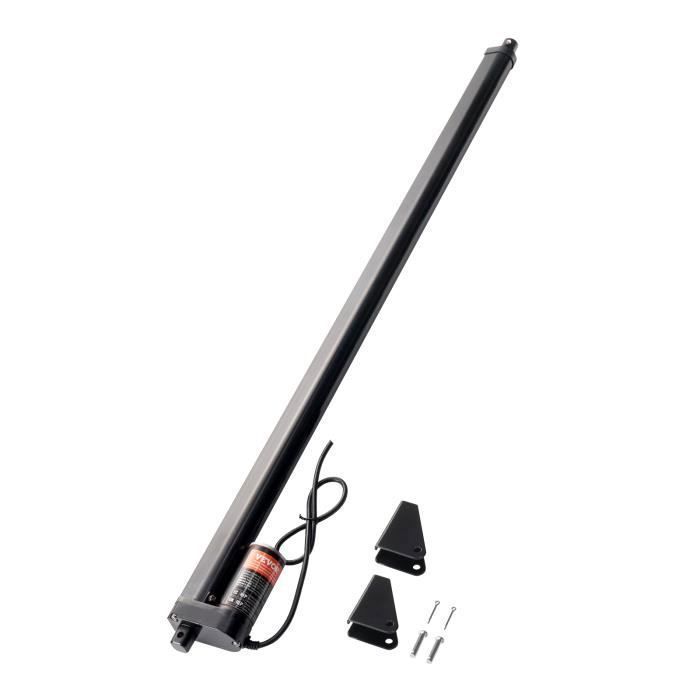 Actionneur Linéaire - VEVOR - 12V -500mm Charge 220lb-1000N 14mm-s -avec Support de Montage et Protection IP54