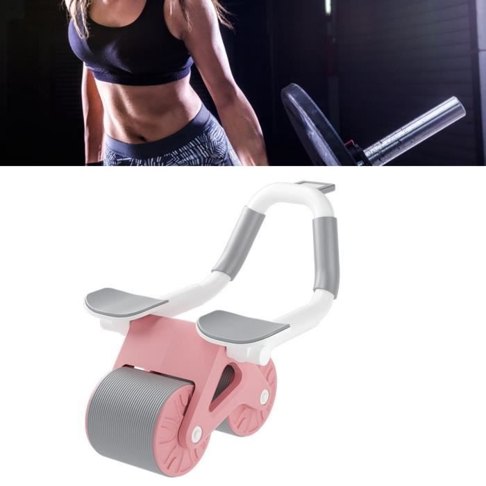 Roue Abdominale - AB Roller - Appareil de Musculation - Rebond Automatique - Tapis de Genou