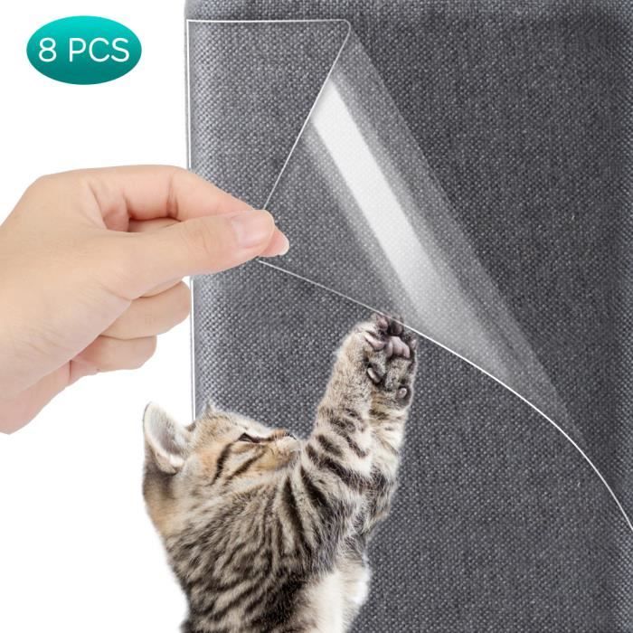 Meilleurs prix pour Protège-Griffes pour Chat 4pcs M+4pcs L Griffoir Transparent Autocollant pour Chat Protection Anti-Griffures de Canapé Bon Matériel