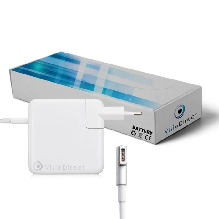 Chargeur Magsafe 1 60W et embout secteur Macbook pro 13″ – Mac Power
