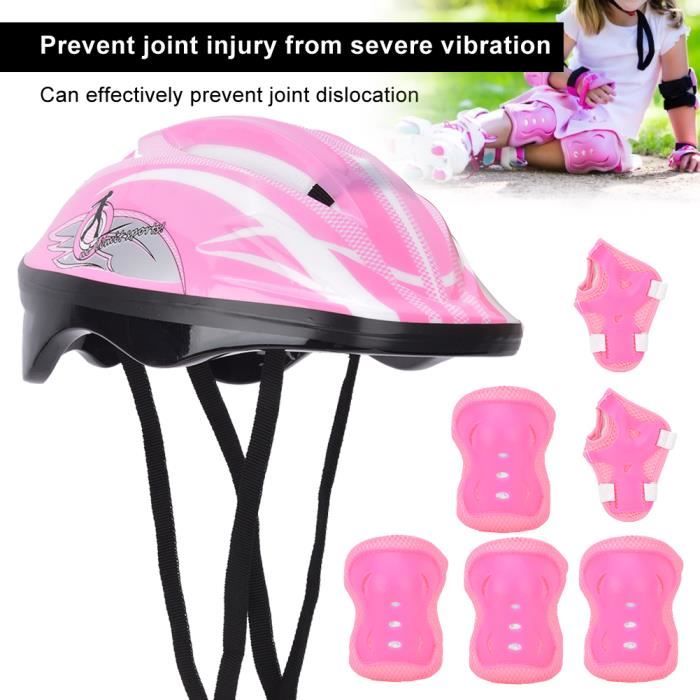 Protections Enfants Roller - 6 Pièces (Genou, Coude, Poignet) | Pour Skate, BMX, Scooter