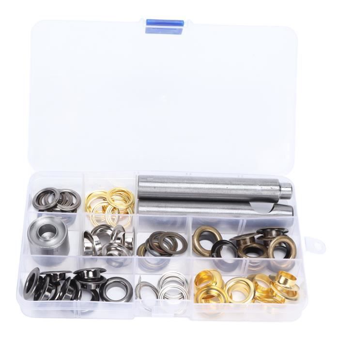 Kit D’œillets De Badminton Powerti – Boîte De Pièces De Rechange Pour Raquette, œillets Métalliques Et Doubles, Outil De Cordage Léger Et Durable, Protection Pour Cordes