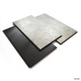 Dalles de sol stratifié compatible cuisine salle de bain - Pierre Gris Etoile (paquet de 1,454m²)-1