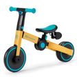 Tricycle 3 en 1 Kinderkraft 4TRIKE - Jaune - Pliable - Pour enfant de 1 à 5 ans-1