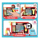 Herenear Caisse Enregistreuse Jouet – 46 Accessoires, Calculatrice Réelle, Scanner Son Et Lumière, Chariot, Dès 3 Ans