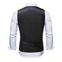 Gilet Costume Victorien Steampunk Homme – Paisley Gothique Sans Manches Blossom Élégant