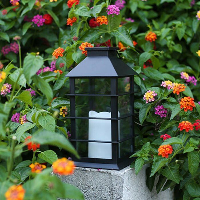Lot de 2 lampes solaires d'extérieur à suspendre, décoration de jardin, lanterne de terrasse Lot de 2 lampes solaires d'extérieur à suspendre, décoration de jardin, lanterne de terrasse