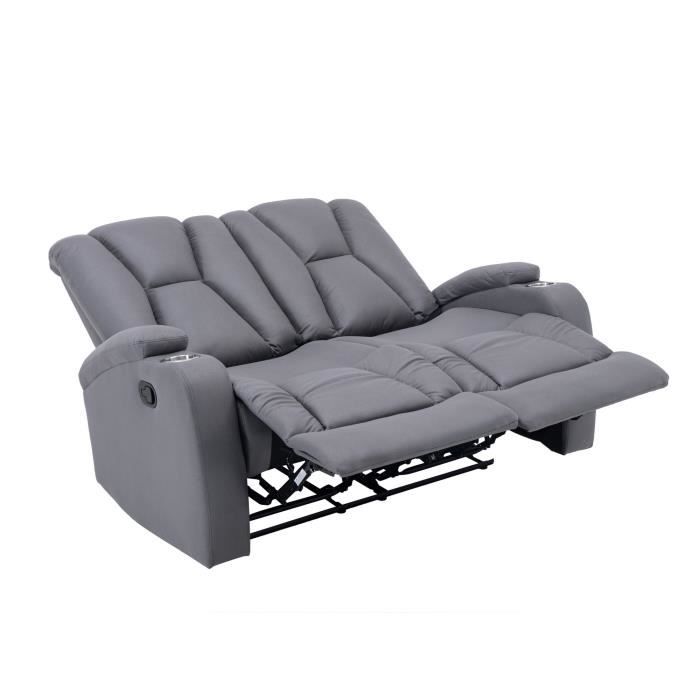 Canape Milan 2 Gris Clair