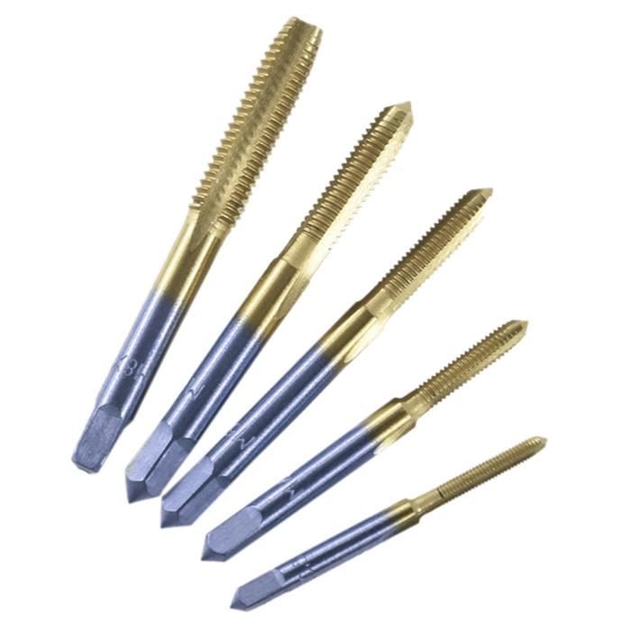 Taraud à main en titane Taraudage Vis Filetage Métrique Bouchons ...