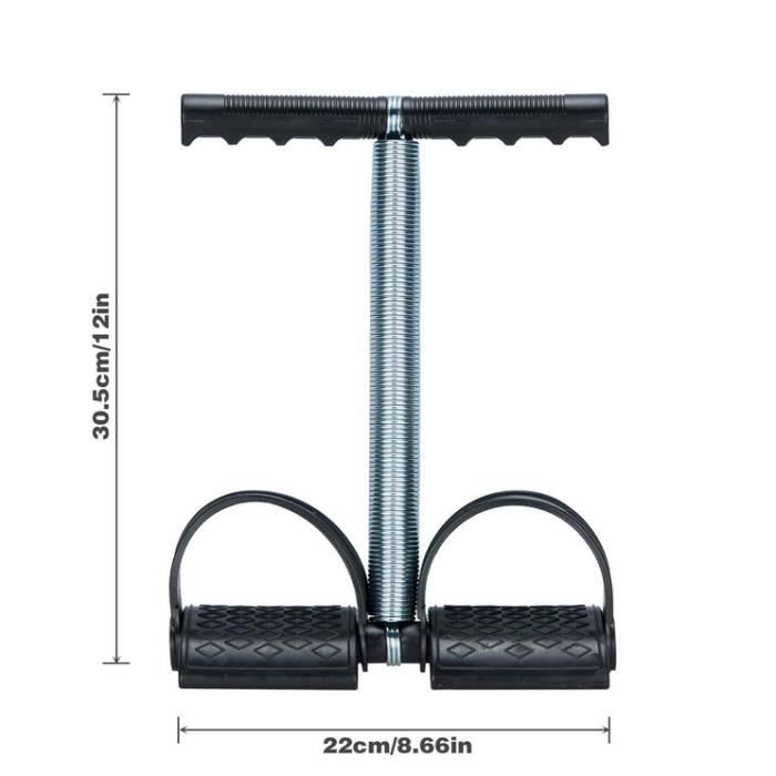 Ceinture De Traction Pour Rameur - 3 Mètres, Noir, En émulsion - Renforce Ton Entraînement