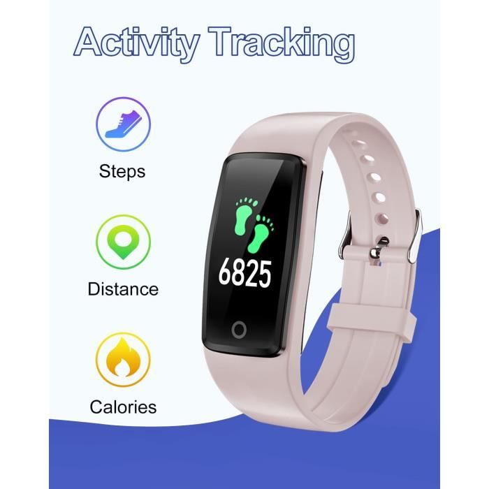 ASIAMENG Montre Podometre Non Connecté Trackers d'Activité sans Bluetooth  sans Smartphone pour Enfant Personne Agée Femme Homme Podomètre Marche  Simple Compteur de Pas Calories Distance Etanche IP68 : : Sports  et Loisirs