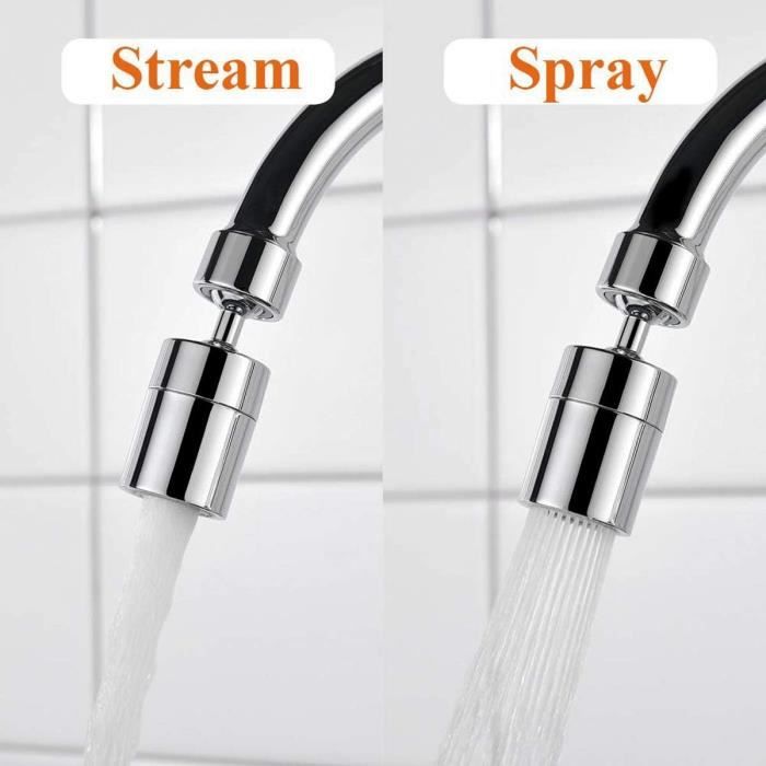 Tête de Robinet de Cuisine 360°Pivotant Réglable Anti-éclaboussures Embout de Filtre pour Cuisine Salle de Bains 3pcs | Leroy Merlin Tête de Robinet de Cuisine 360°Pivotant Réglable Anti-éclaboussures Embout de Filtre pour Cuisine Salle de Bains 3pcs | Leroy Merlin