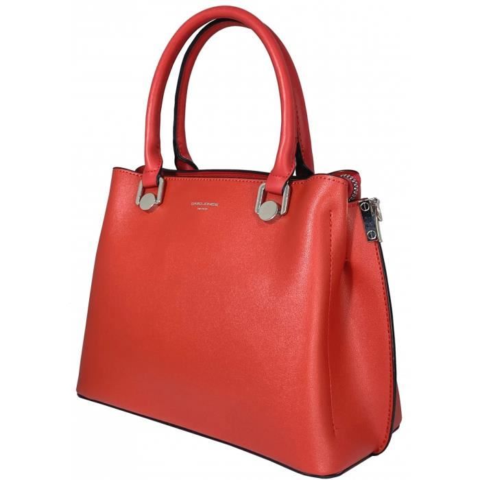 Sac à main david jones rouge discount