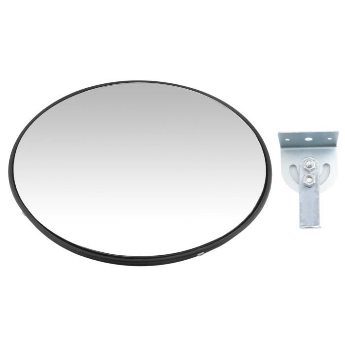 CNQLIS Miroir convexe d'extérieur de 20,3 cm avec support de