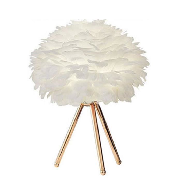 Lampe LED autoportante en forme de plume d'autruche, design