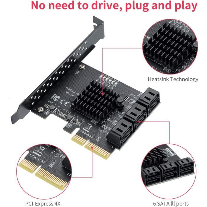 TMISHION Cartes d'extension USB 3.0 Adaptateur PCIE Express Superspeed