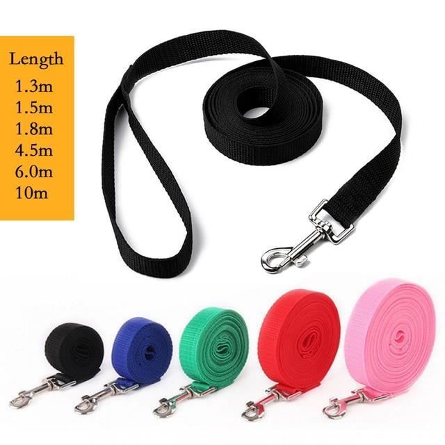 LAISSE,Black-1.5M--Longue corde de remorquage pour chien, en Nylon,  disponible en 6 couleurs, 1.5M, 1.8M, 3M, 4.5M, 6M, 10M, accesso - Cdiscount