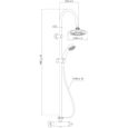 Epice colonne de douche avec mitigeur mécanique Essebagno chromée -2