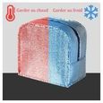 Petit Sac Isotherme Repas Imperméable à l'eau Glaciere Repas Doublement Epaissi Lunch Bag pour Femme Homme Enfant Lunchbox Violet-2