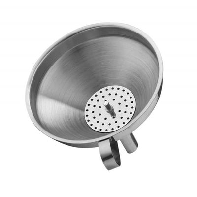 Set De 3 Entonnoirs En Inox TSDKIT - Long Manche Pour Liquides Et Poudres - Cuisine, Laboratoire, Usage Maison