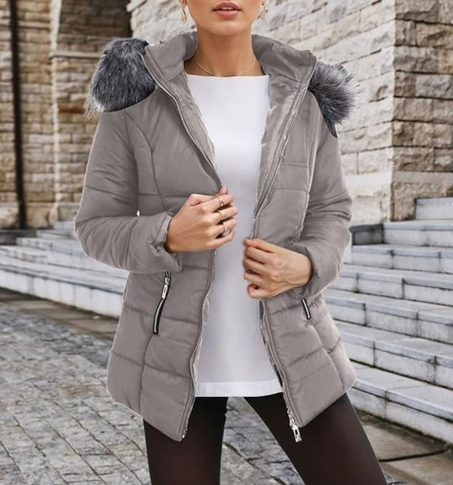 Doudoune Femme Hiver Manteau Court Veste Femme Chic Et Elegant Sweat a Capuche Femme Manteau D exterieur Impermeable