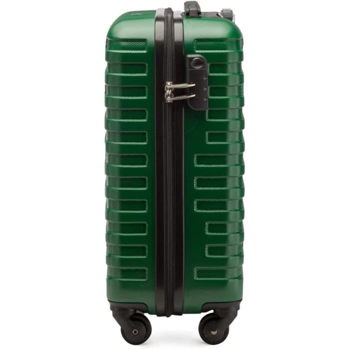 WITTCHEN Valise Cabine Rigide ABS Classic Line - Taille S Bleu Foncé, 4 Roues Et Serrure TSA
