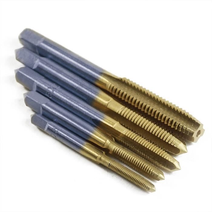 Taraud à main en titane Taraudage Vis Filetage Métrique Bouchons ...