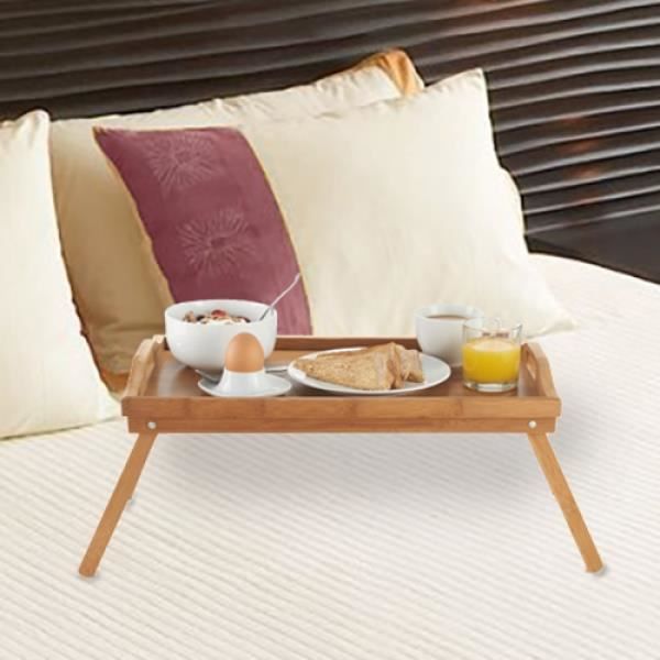2x Plateau petit déjeuner au lit bambou - 10043363-0 - Cdiscount